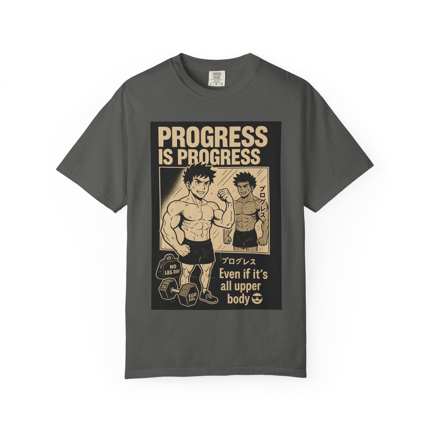 Motivational Fitness T-Shirt, Gym Apparel, Workout Shirt, Progress Is Progress Tee, Unisex Athletic Wear, Unique Gym Gift