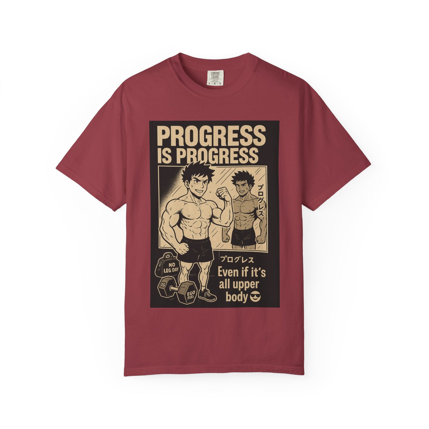Motivational Fitness T-Shirt, Gym Apparel, Workout Shirt, Progress Is Progress Tee, Unisex Athletic Wear, Unique Gym Gift