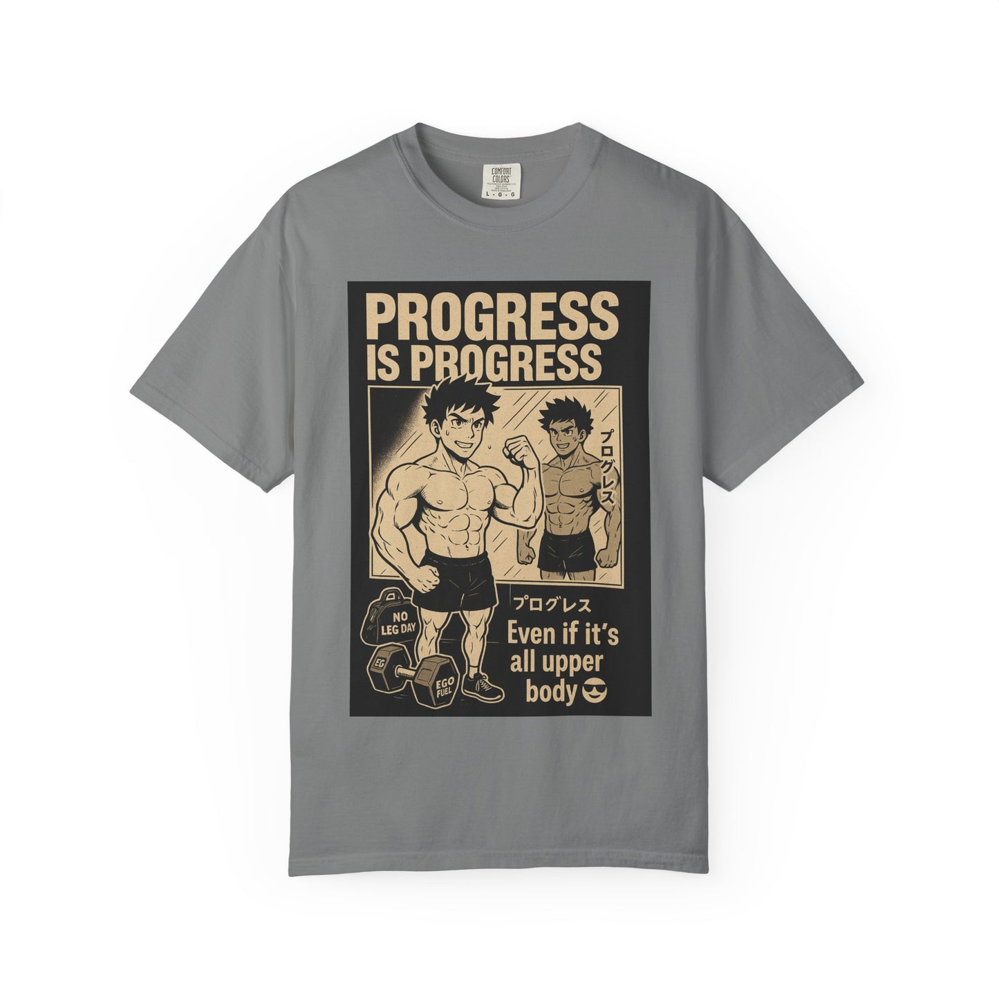Motivational Fitness T-Shirt, Gym Apparel, Workout Shirt, Progress Is Progress Tee, Unisex Athletic Wear, Unique Gym Gift