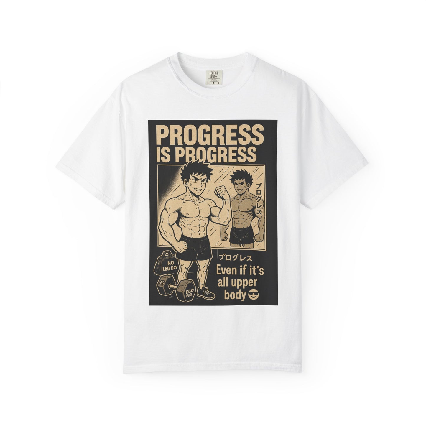 Motivational Fitness T-Shirt, Gym Apparel, Workout Shirt, Progress Is Progress Tee, Unisex Athletic Wear, Unique Gym Gift