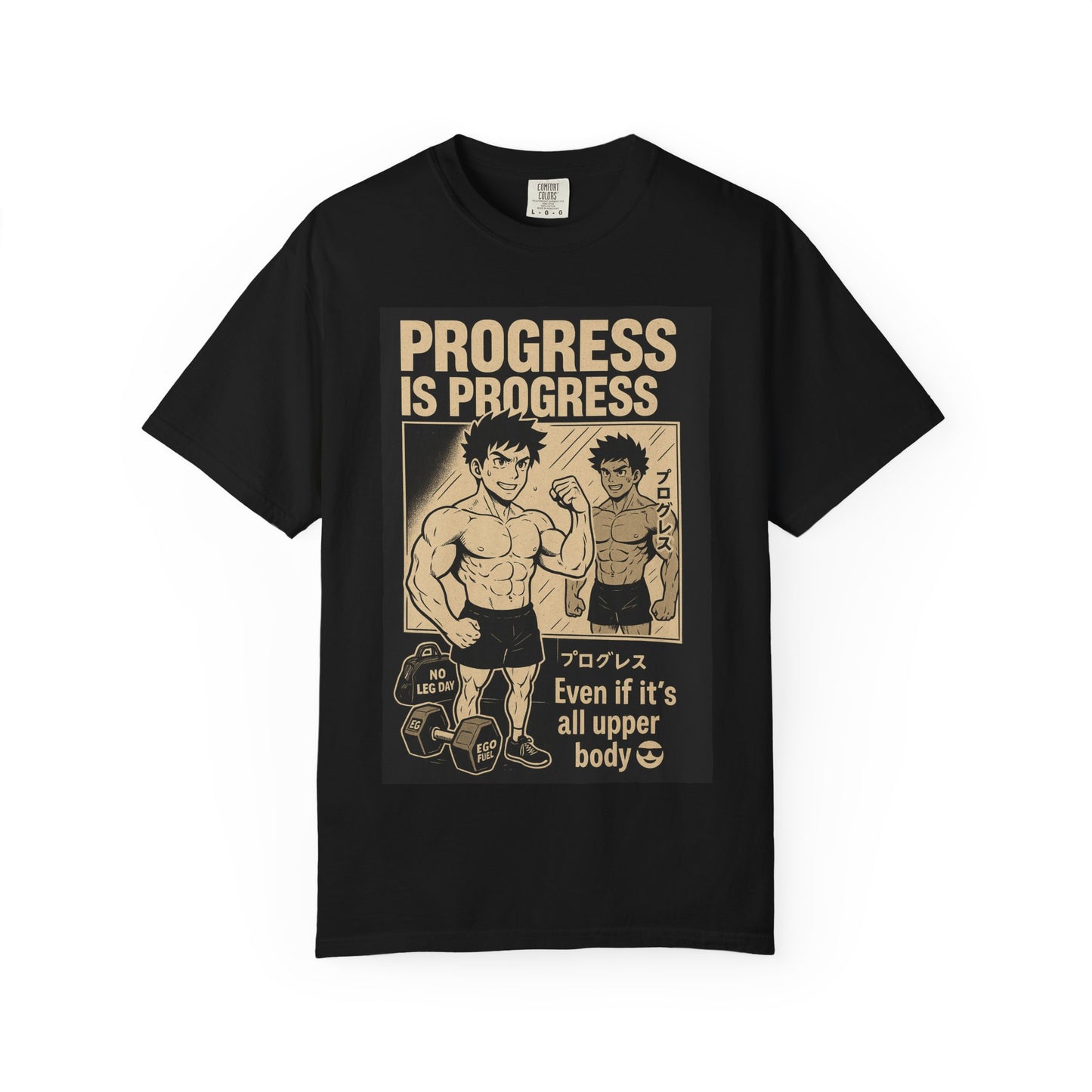 Motivational Fitness T-Shirt, Gym Apparel, Workout Shirt, Progress Is Progress Tee, Unisex Athletic Wear, Unique Gym Gift