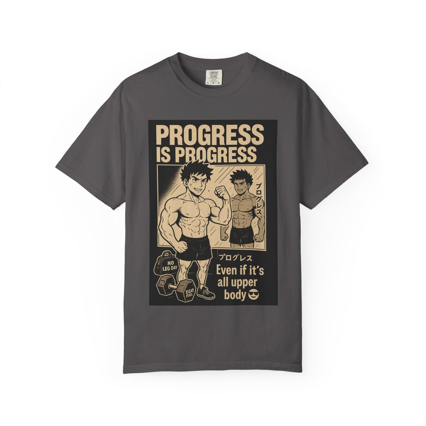 Motivational Fitness T-Shirt, Gym Apparel, Workout Shirt, Progress Is Progress Tee, Unisex Athletic Wear, Unique Gym Gift