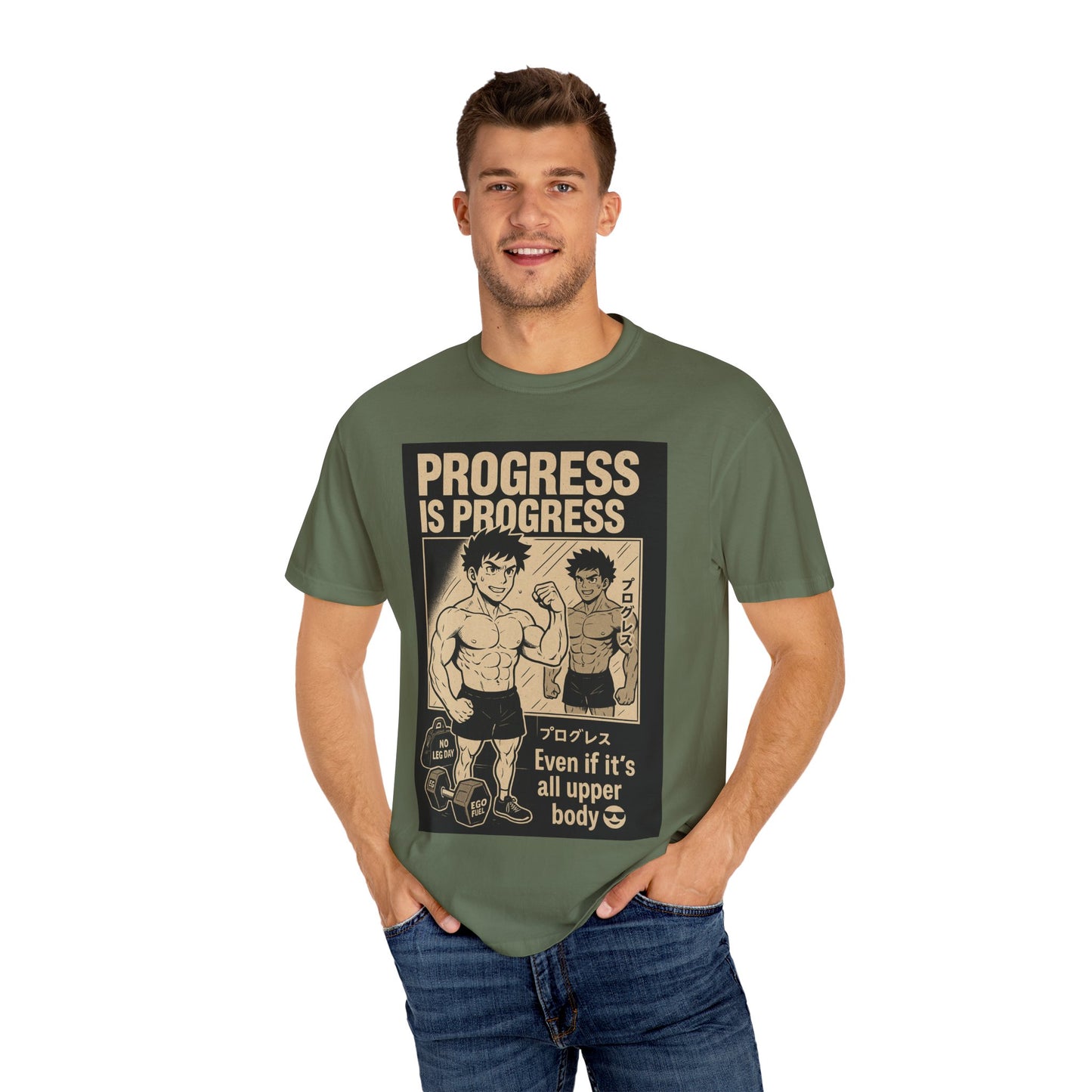 Motivational Fitness T-Shirt, Gym Apparel, Workout Shirt, Progress Is Progress Tee, Unisex Athletic Wear, Unique Gym Gift