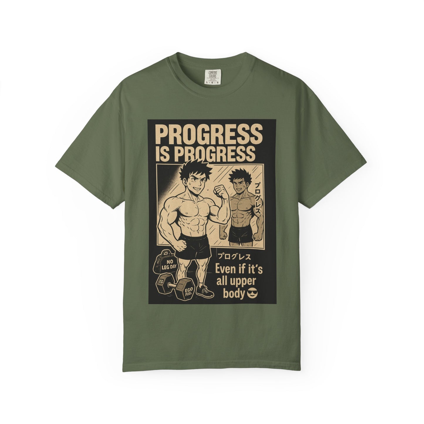Motivational Fitness T-Shirt, Gym Apparel, Workout Shirt, Progress Is Progress Tee, Unisex Athletic Wear, Unique Gym Gift