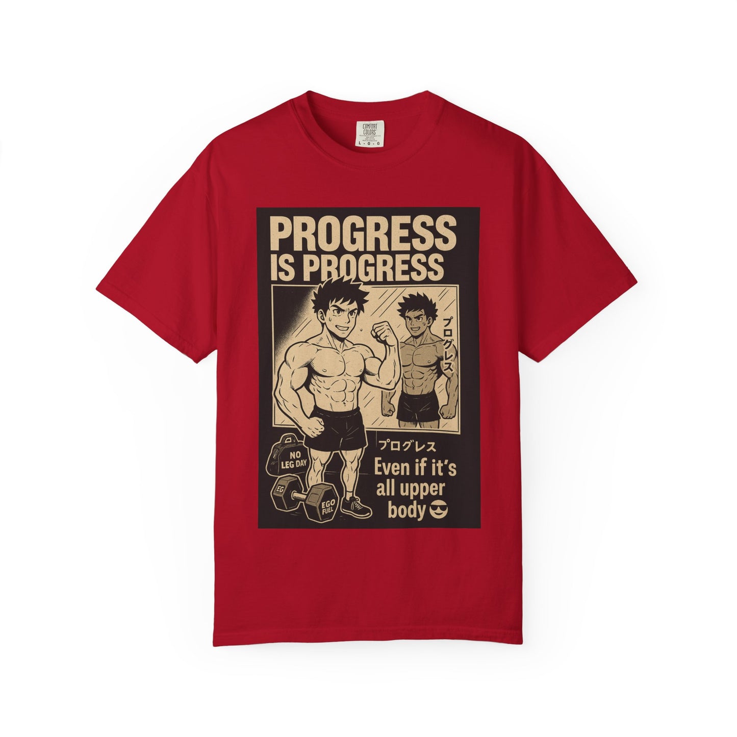 Motivational Fitness T-Shirt, Gym Apparel, Workout Shirt, Progress Is Progress Tee, Unisex Athletic Wear, Unique Gym Gift